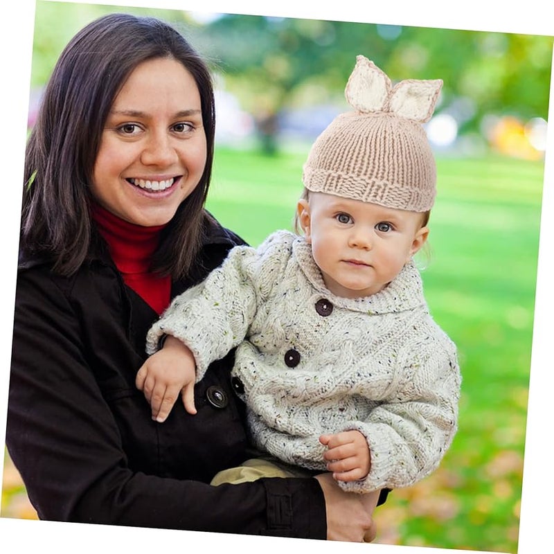 Baby Knitted Costume Pants Hat Set Soft Warm Newborn Photography Props - Image 2